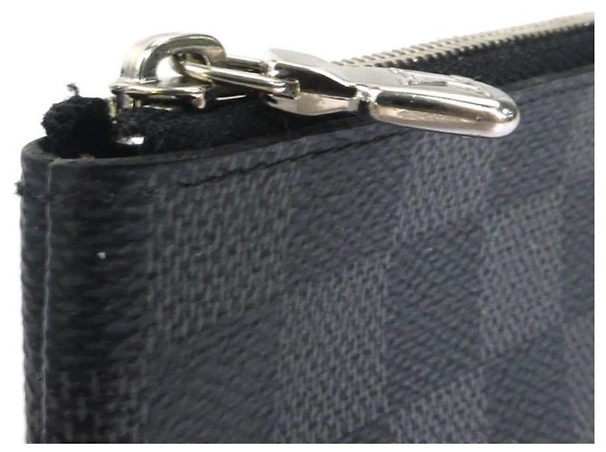 Monedero Louis Vuitton Damier Graphite Castaño Negro - vista 8