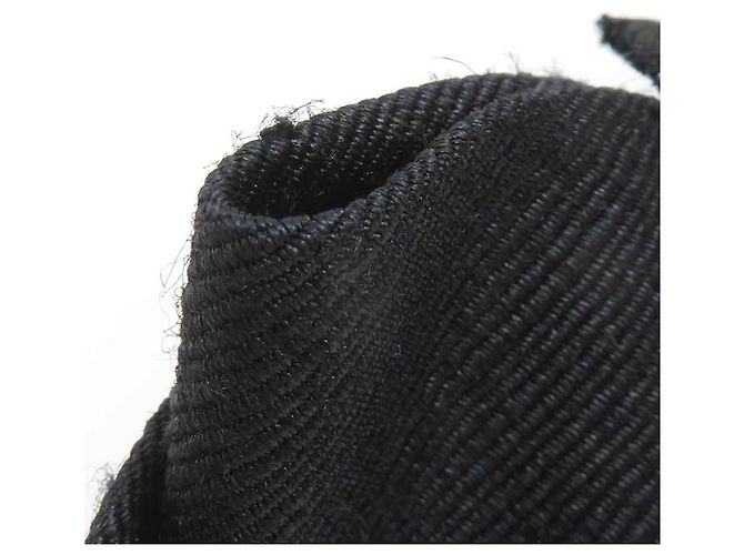 Fermi capelli Chanel in tela nera Nero - vista 8