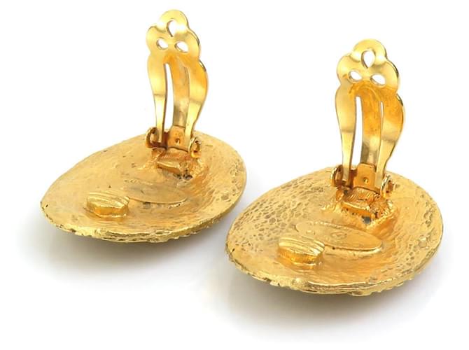 Orecchini a clip Chanel Gold D'oro - vista 8