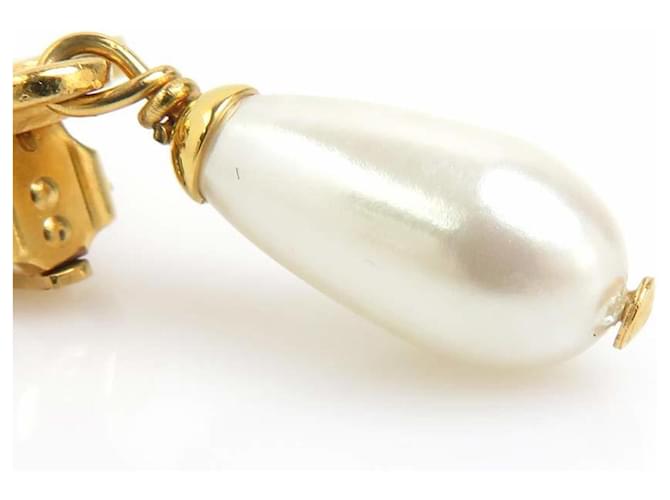 Orecchini a clip Chanel Oro e Bianco D'oro - vista 10