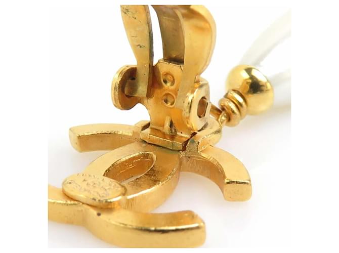 Orecchini a clip Chanel Oro e Bianco D'oro - vista 11