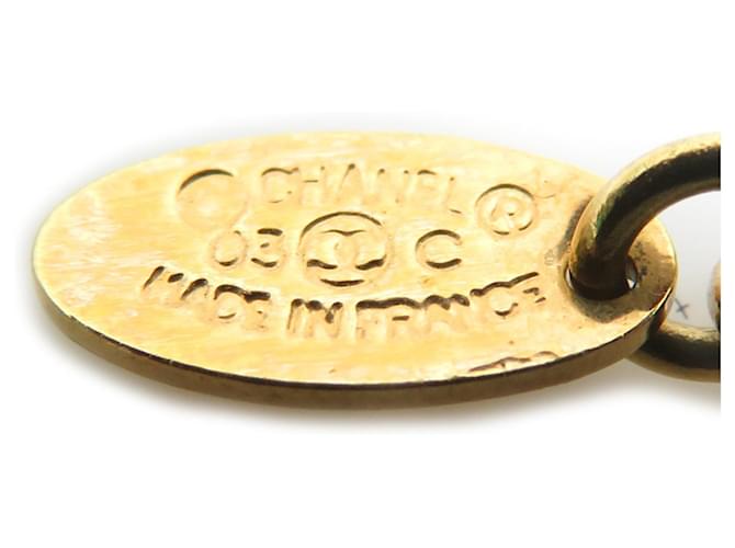 Collar Chanel Coco Mark Negro Blanco Dorado - vista 7