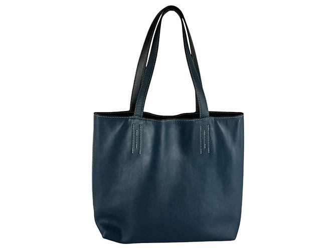 Hermès Borsa a mano Hermes HERMES Double Sens 28 Nero Arancione - vista 3