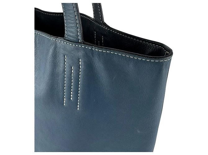 Hermès Borsa a mano Hermes HERMES Double Sens 28 Nero Arancione - vista 6