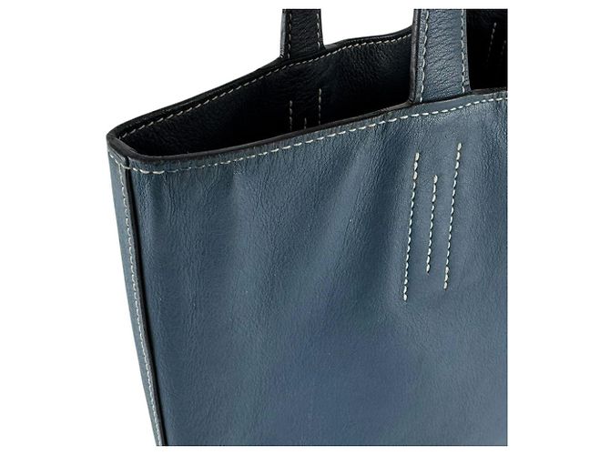 Hermès Borsa a mano Hermes HERMES Double Sens 28 Nero Arancione - vista 7