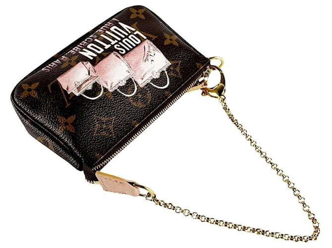 Louis Vuitton Mini Pochette Accessoires Marrone Beige - vista 10