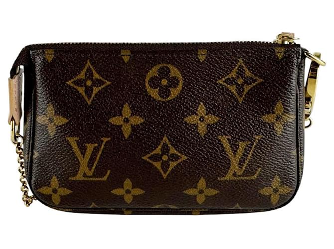 Louis Vuitton Mini Pochette Accessoires Marrone Beige - vista 3
