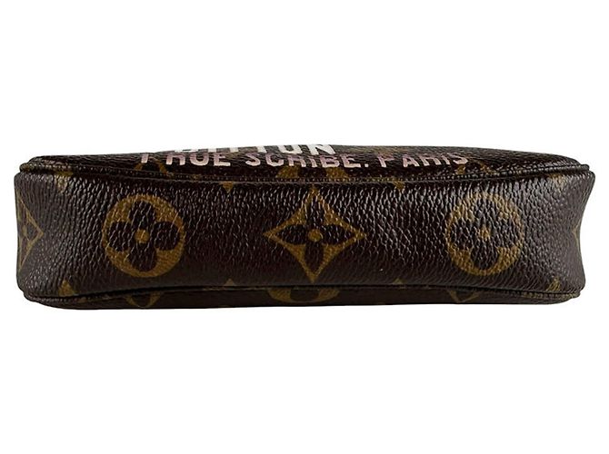 Louis Vuitton Mini Pochette Accessoires Marrone Beige - vista 4