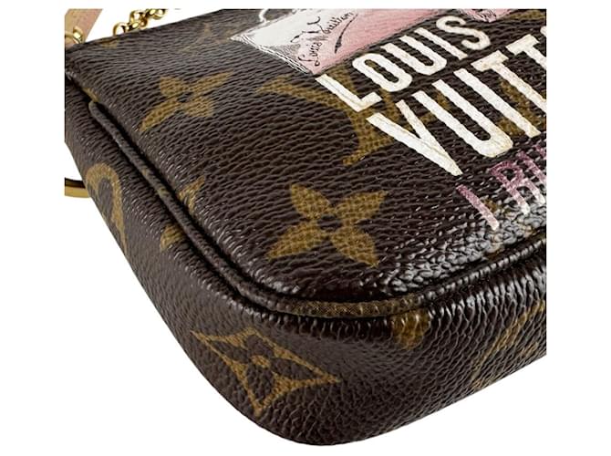 Louis Vuitton Mini Pochette Accessoires Marrone Beige - vista 9