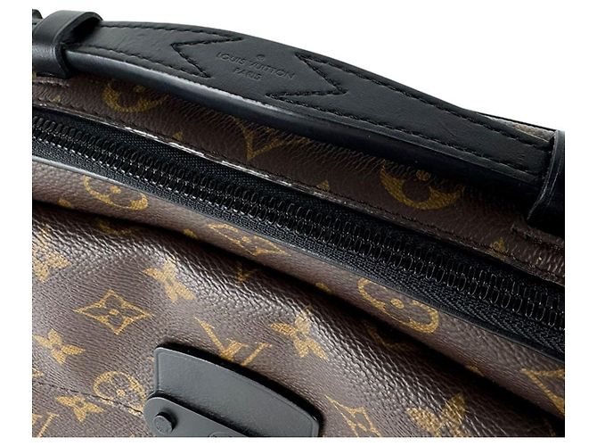 Borsa a tracolla Louis Vuitton Monogram Macassar Marrone Nero - vista 10
