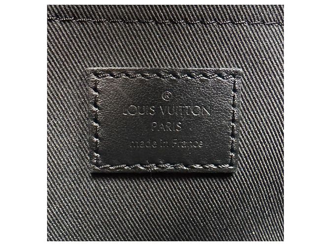 Borsa a tracolla Louis Vuitton Monogram Macassar Marrone Nero - vista 13