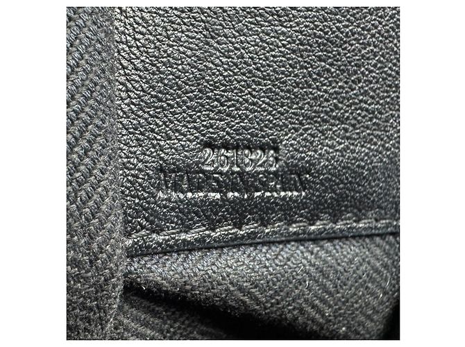 Bolsa de Ombro em Couro Loewe Hammock Preto Branco Bege - vista 13