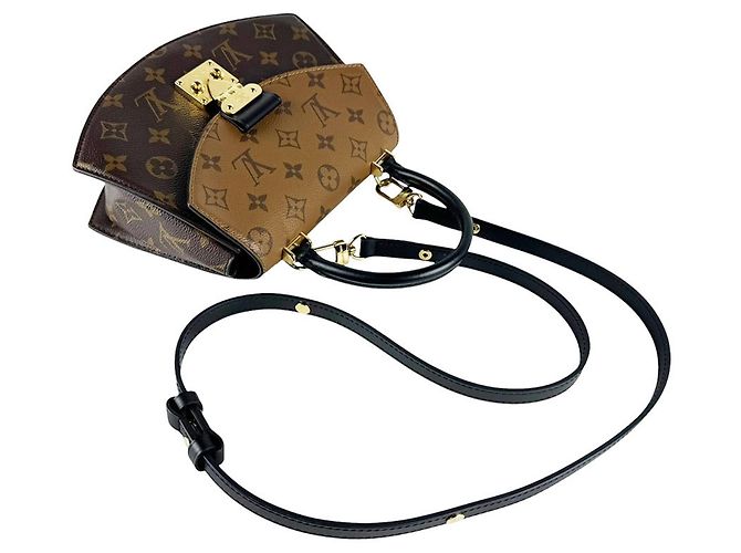 Borsa a tracolla Louis Vuitton Brown Monogram Reverse Marrone - vista 10