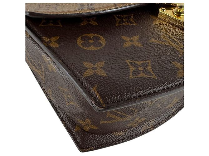 Borsa a tracolla Louis Vuitton Brown Monogram Reverse Marrone - vista 9