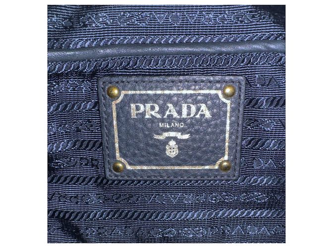 Prada Navy Handtasche/Schultertasche Marineblau - Ansicht 14