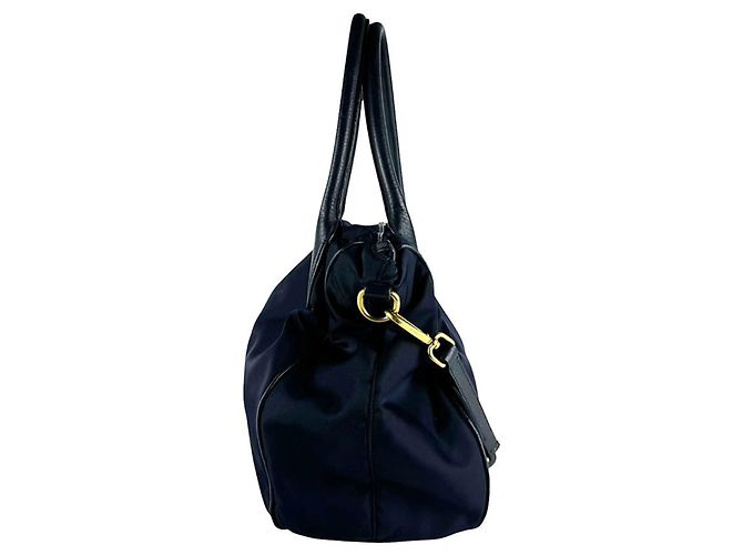 Prada Navy Handtasche/Schultertasche Marineblau - Ansicht 2