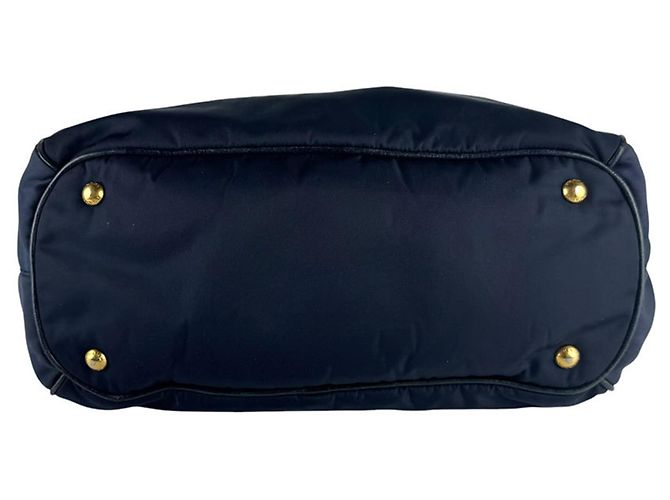 Prada Navy Handtasche/Schultertasche Marineblau - Ansicht 4