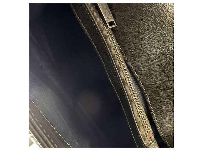 Borsa a tracolla Saint Laurent in pelle khaki brown Cachi - vista 11