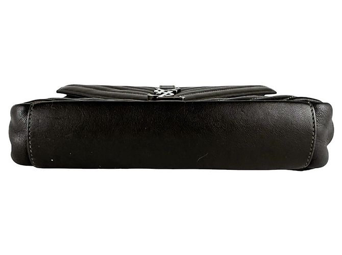 Borsa a tracolla Saint Laurent in pelle khaki brown Cachi - vista 4