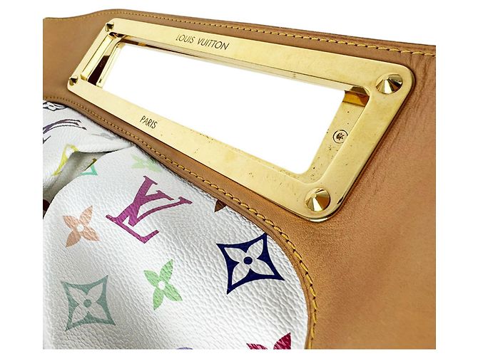Louis Vuitton Monogram Multicolore Shoulder Bag White - view 11