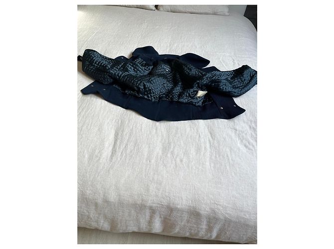 Thierry Mugler Navy blue short wool jacket Dark blue - view 14