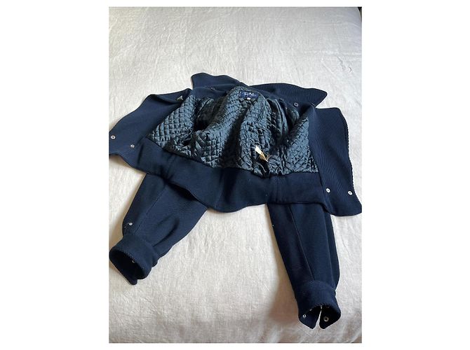 Thierry Mugler Navy blue short wool jacket Dark blue - view 6