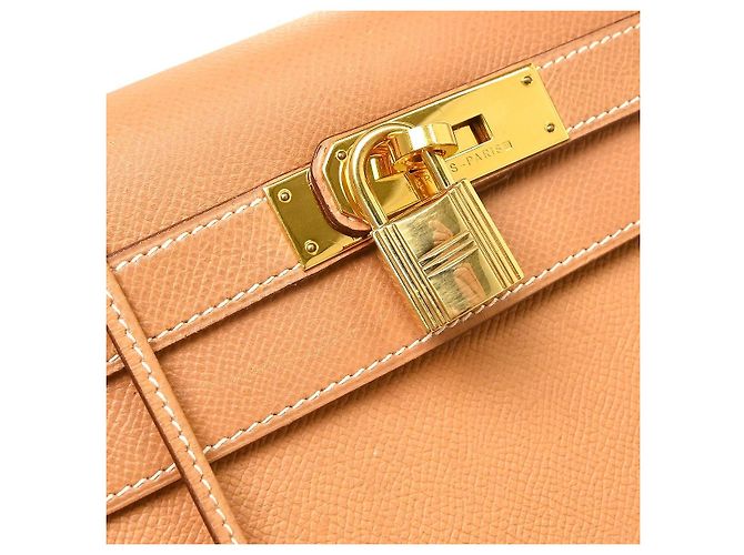 Hermès Hermes Kelly Beige Courchevel con Gold Hardware 28 - vista 4