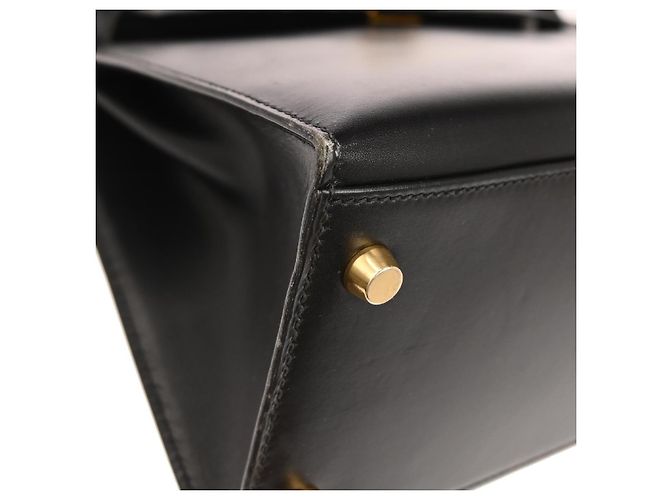 Hermès Hermes Kelly Black Box Calf with Gold Hardware 32 Nero - vista 5