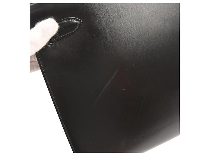 Hermès Hermes Kelly Black Box Calf with Gold Hardware 32 Nero - vista 7
