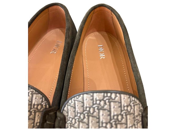 Scarpe Derby Evidence in pelle da uomo Christian Dior Cachi - vista 3