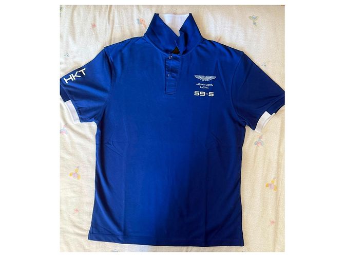 Hackett London Aston Martin Racing Polo Shirt Blu - vista 13