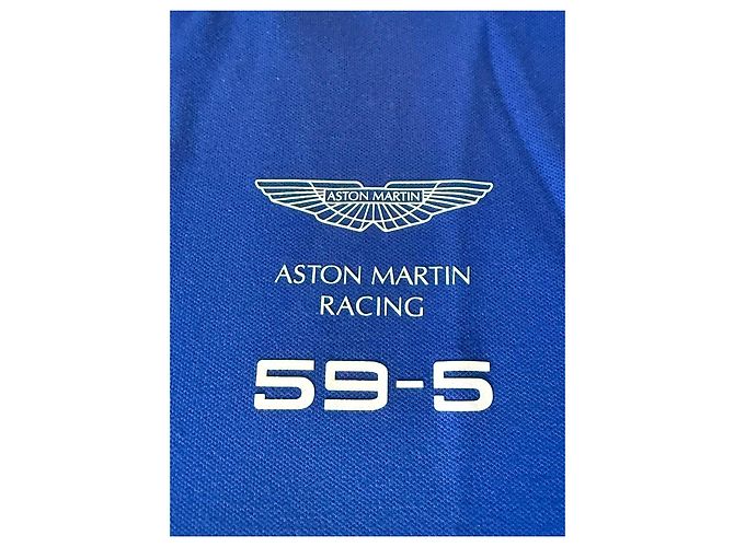 Hackett London Aston Martin Racing Polo Shirt Blu - vista 2
