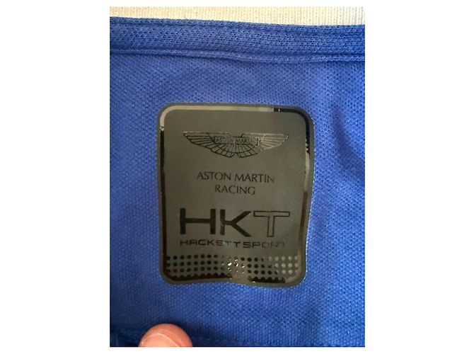 Hackett London Aston Martin Racing Polo Shirt Blu - vista 4