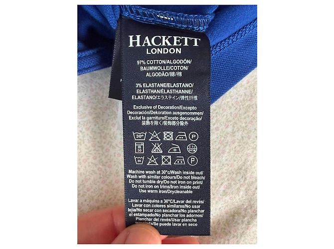 Hackett London Aston Martin Racing Polo Shirt Blu - vista 7