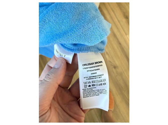 Autre Marque Polo Orlebar Brown in spugna Blu - vista 10