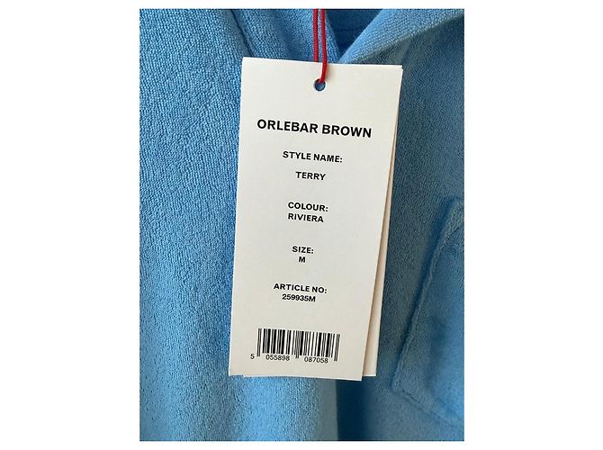 Autre Marque Polo Orlebar Brown in spugna Blu - vista 7