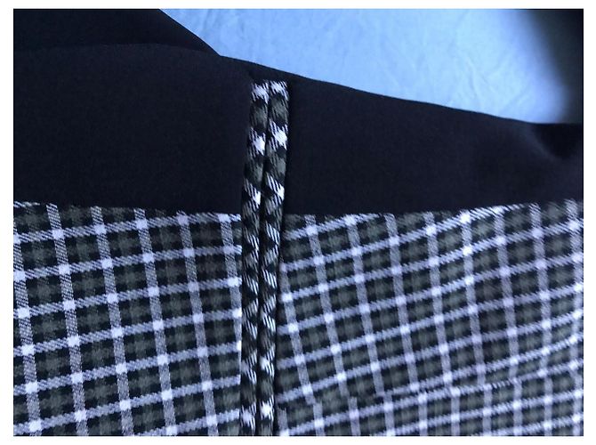 Patrizia Pepe Karo-Blazer Schwarz Weiß Grün - Ansicht 6