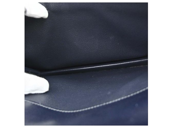 Hermès Hermes Jet Clutch Box Calf Marineblau - Ansicht 3