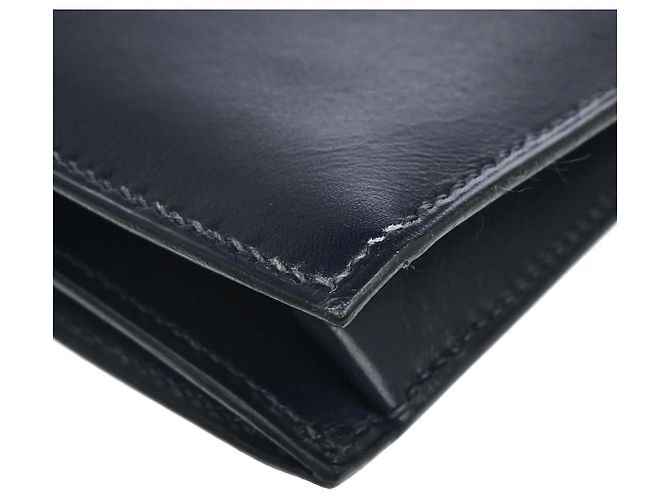 Hermès Hermes Jet Clutch Box Calf Marineblau - Ansicht 6