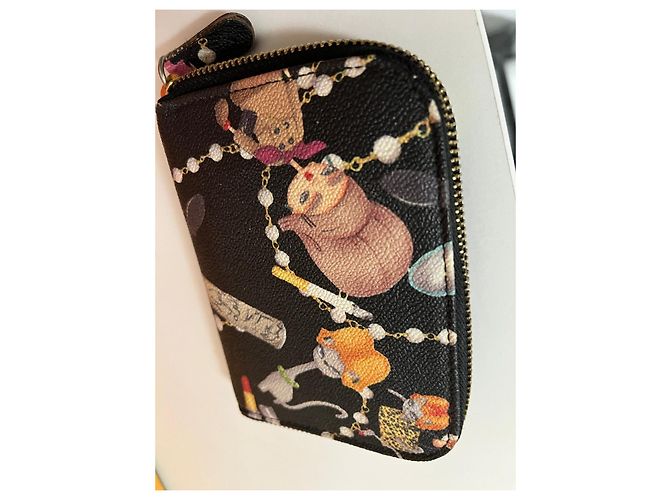 DSQUARED2 printed leather zipped wallet Black Multiple colors - view 2