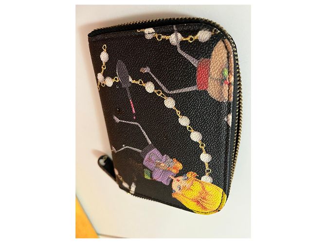 DSQUARED2 printed leather zipped wallet Black Multiple colors - view 3