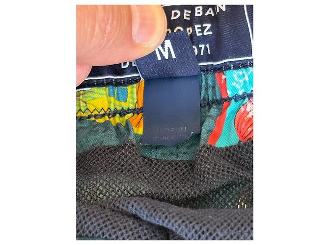 Pantaloncini da bagno Vilebrequin da uomo Blu Multicolore Verde - vista 5
