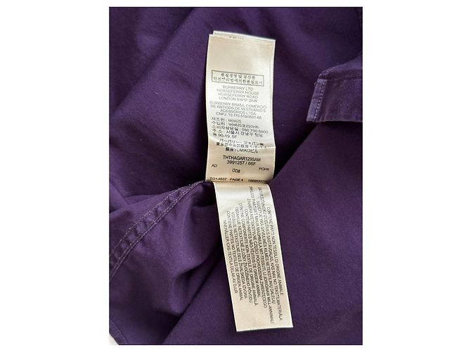 Camicia Burberry London England Porpora - vista 10