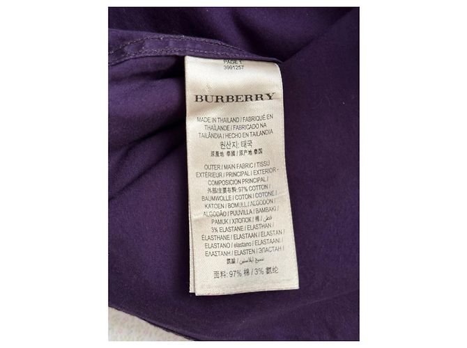 Camicia Burberry London England Porpora - vista 11