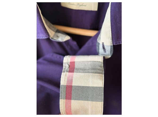 Camicia Burberry London England Porpora - vista 5