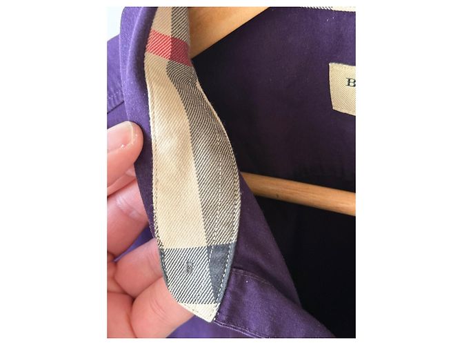 Camicia Burberry London England Porpora - vista 6