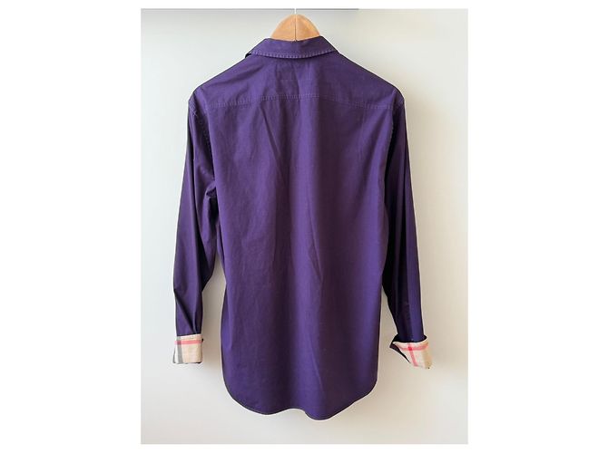 Camicia Burberry London England Porpora - vista 7
