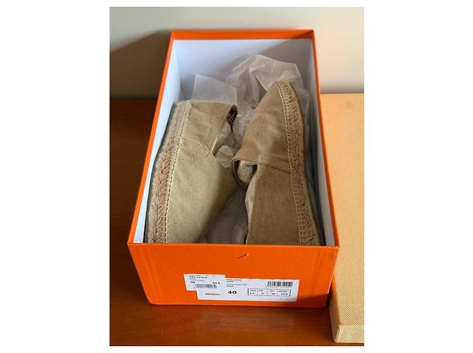 Espadrillas Castaner Pablo in tela Sand Sabbia - vista 16