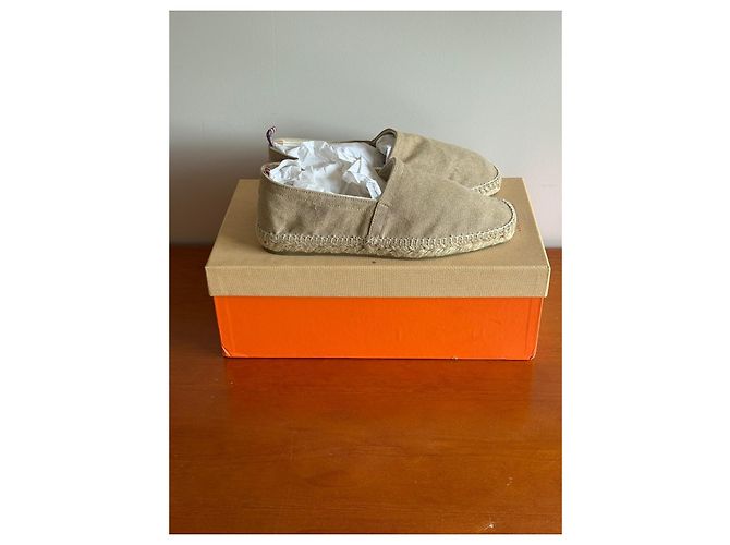 Espadrillas Castaner Pablo in tela Sand Sabbia - vista 4