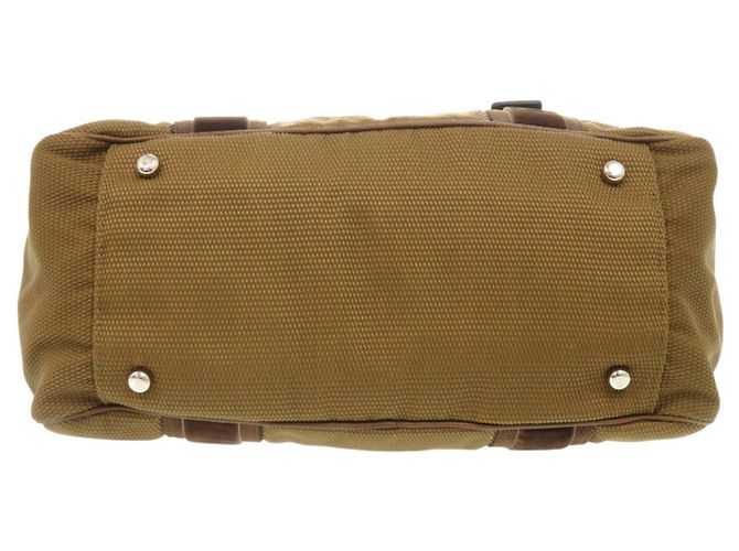 Borsa a mano Yves Saint Laurent Mini Boston Canvas Marrone - vista 3